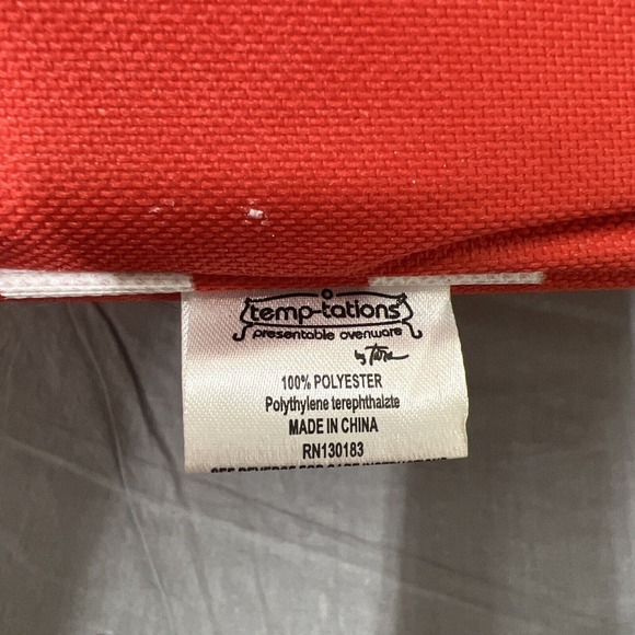 Holiday Temp-Tations Presentable Ovenware By Tara Red & White Snowflake Pattern - Picture 11 of 12